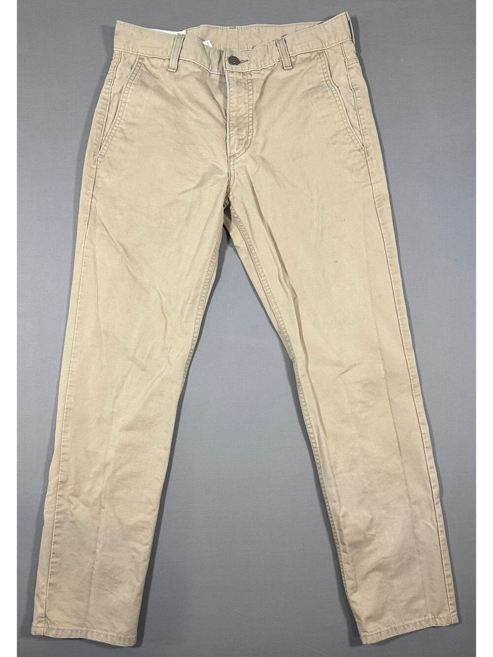 Signature Levi Strauss Straight Jeans Mens W30L30 Tan Khaki